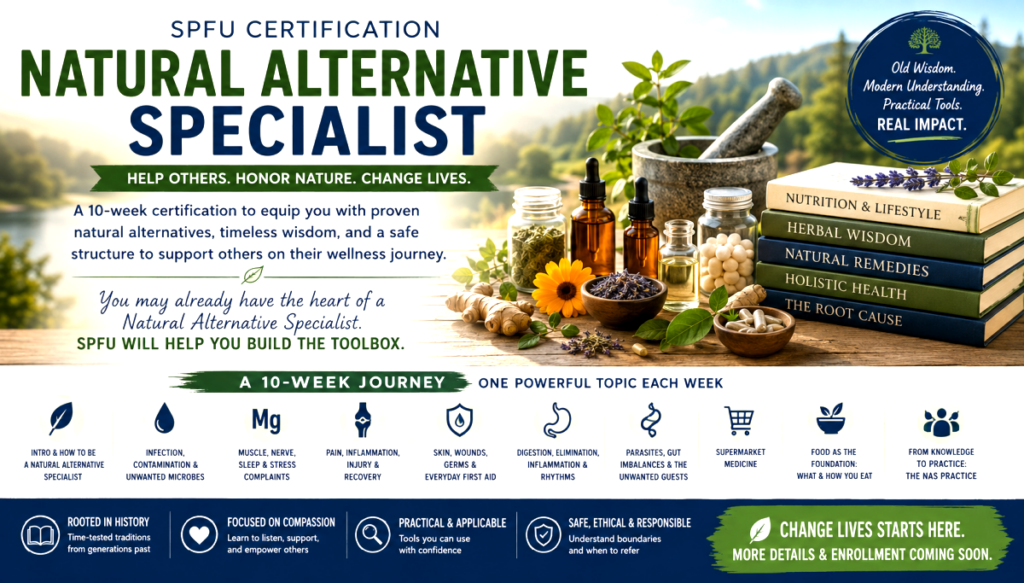 Natural Alternative Specialist Certification Coming to Saint Paul's